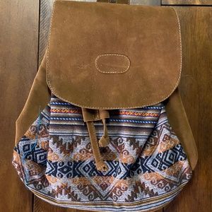 Leather Columbian Backpack